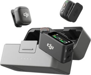 dji mic 3 wireless microphone system with charging case, professional audio gear for vlogging 2026
