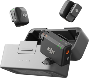 DJI Mic 2 Wireless Microphone System with 32-bit Float Recording and Charging Case