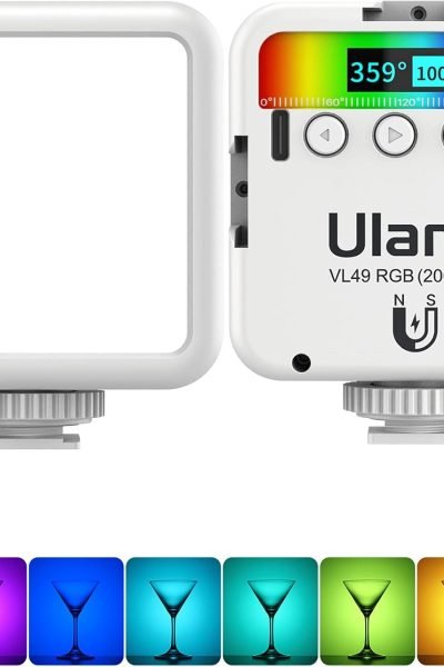 ulanzi vl49 rgb light for cinematic video lighting